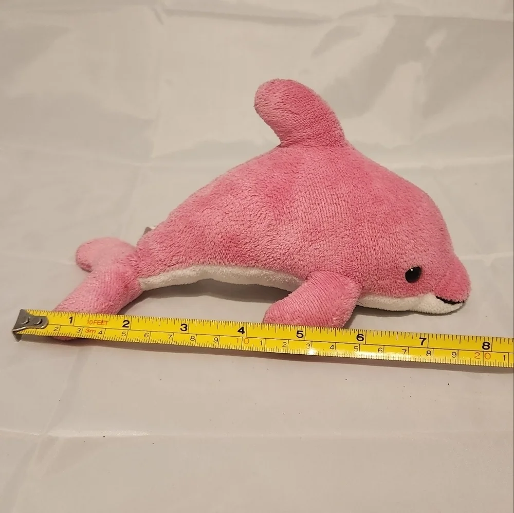 8” Aurora Pink Dolphin Plush Stuffed Animal